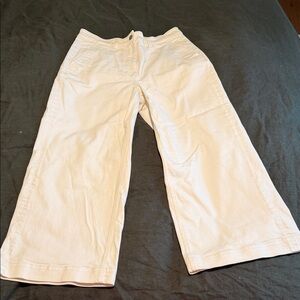 Everlane Cream Wide-Leg Trousers